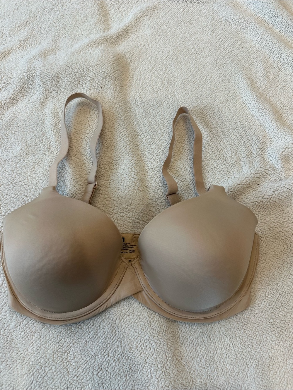 Maidenform Nude Beige T-Shirt Bra Underwire Full Coverage 34D
